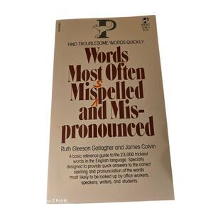 Words most often misspelled and mispronounced by Ruth Gleeson - pocket books